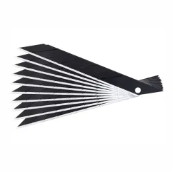 
                  FORTUM ZESTAW 10 OSTRZY CZARNYCH 7-SEGMENTOWYCH 9MM KAT 30st. SK2 4780028A